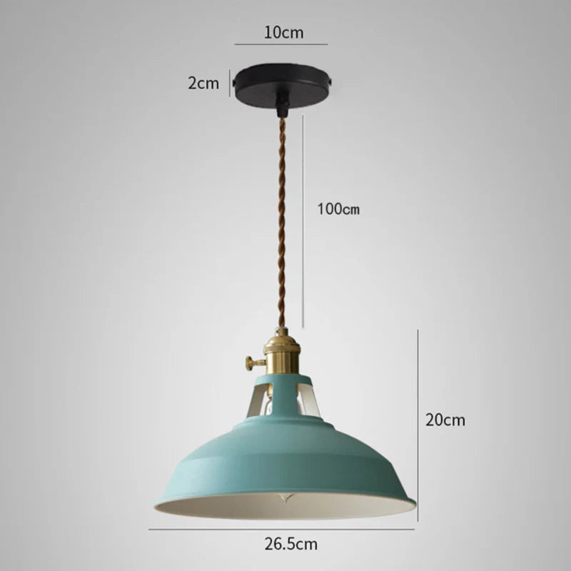 SUSPENSION LED EN MÉTAL COLORÉ LOFT