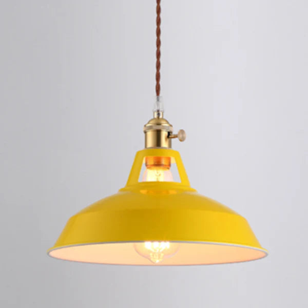 SUSPENSION LED EN MÉTAL COLORÉ LOFT