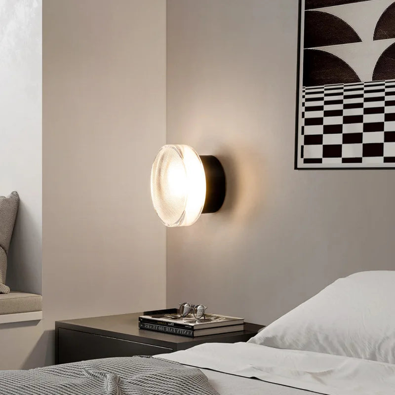 APPLIQUE MURALE RONDE MODERNE LED SALON ALLÉE COULOIR CHAMBRE