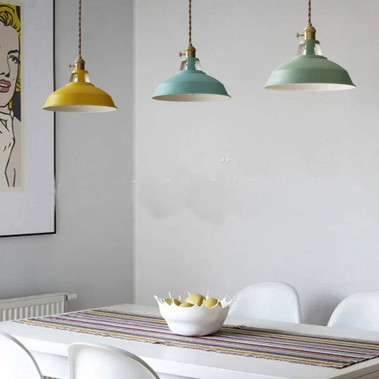 SUSPENSION LED EN MÉTAL COLORÉ LOFT