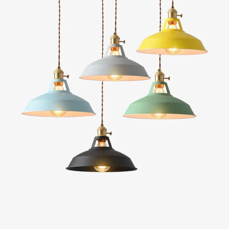 SUSPENSION LED EN MÉTAL COLORÉ LOFT